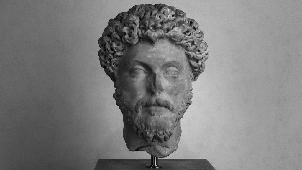greek marble statue of head