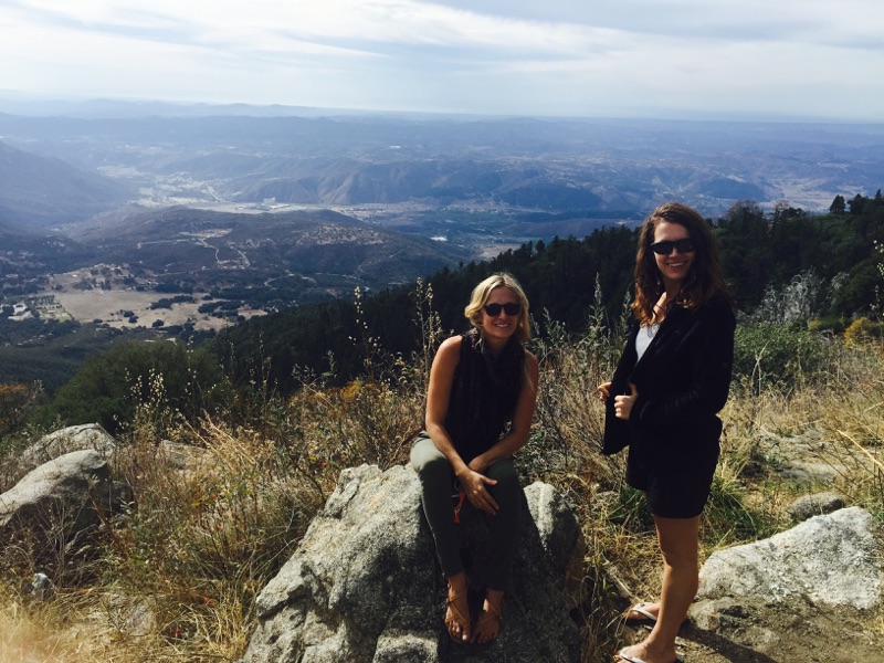meggan and sister at a mountain lookout
