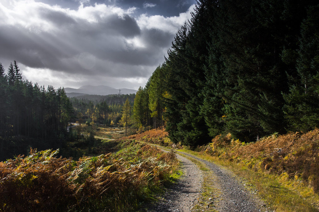 path through mountains